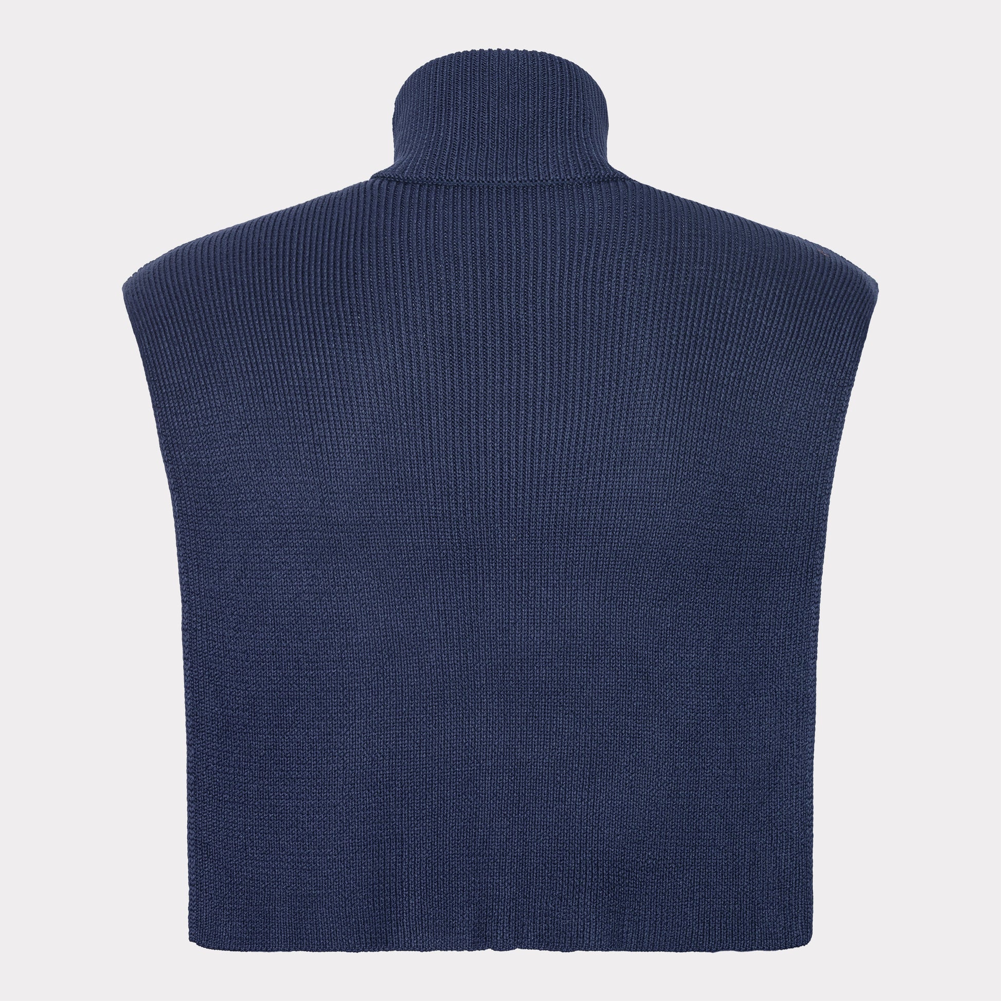 Bambus strikket halsedisse i navy