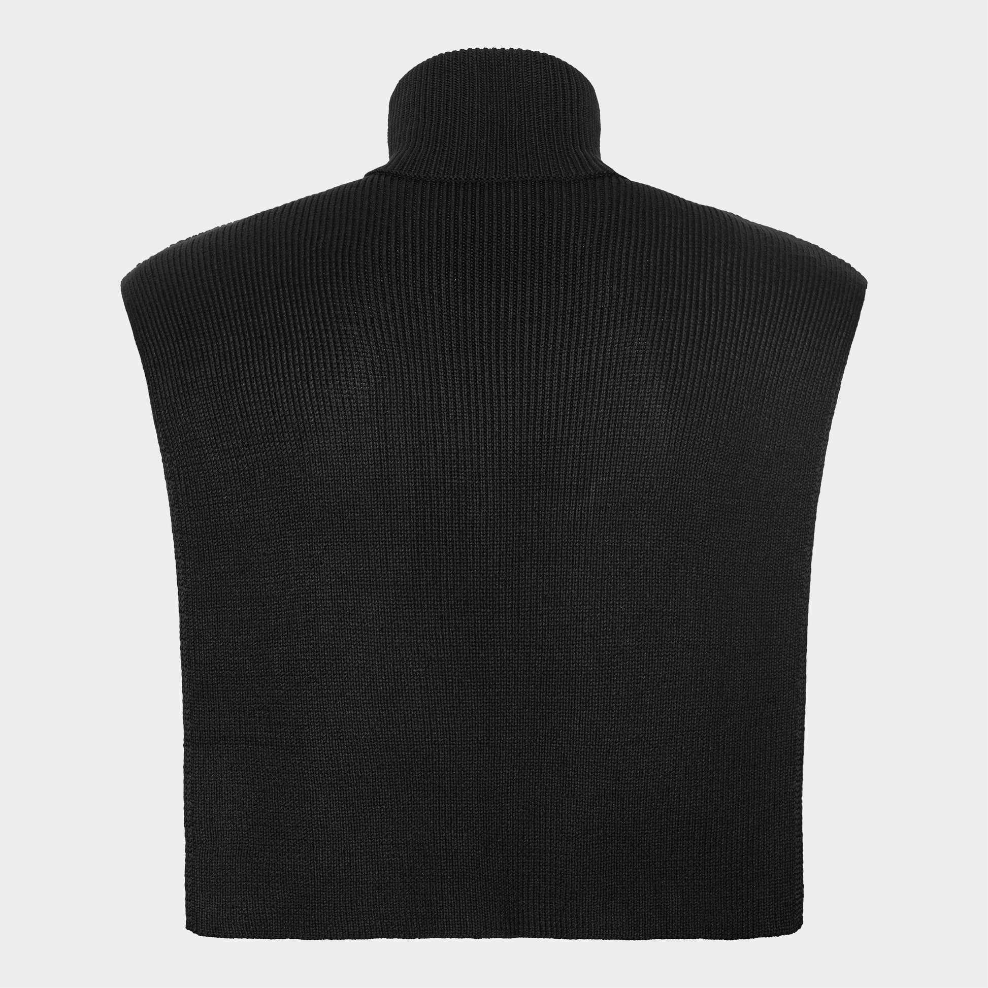 Bambus strikket halsedisse i sort