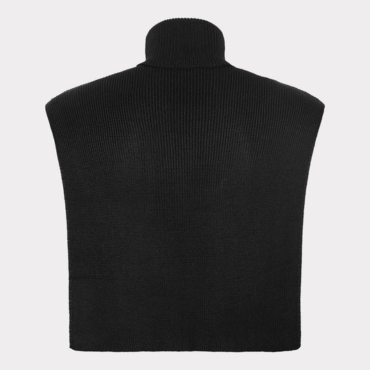 Bambus strikket halsedisse i sort