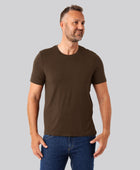 Bambus t-shirt o-hals brun mænd