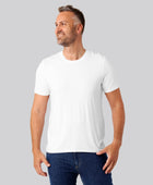 Bambus t-shirt o-hals hvid mænd