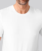 Bambus t-shirt o-hals hvid mand