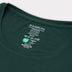 Bambus t-shirt o-hals i grøn carelabel