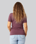 Bambus t-shirt o-hals i rose til damer
