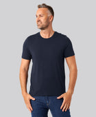 Bambus t-shirt o-hals navy mænd