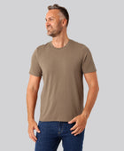 Bambus t-shirt o-hals sand mænd