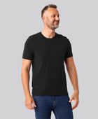 Bambus t-shirt o-hals sort mænd