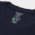 Bambus t-shirt v-hals i navy carelabel