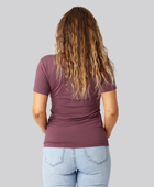 Bambus t-shirt v-hals i rose damer bag