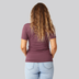 Bambus t-shirt v-hals i rose damer bag