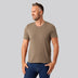 Bambus t-shirt v-hals sand mænd