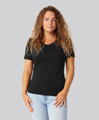 Bambus t-shirt v-hals sort damer