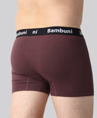 Bambus underbukser bordeaux mænd bag