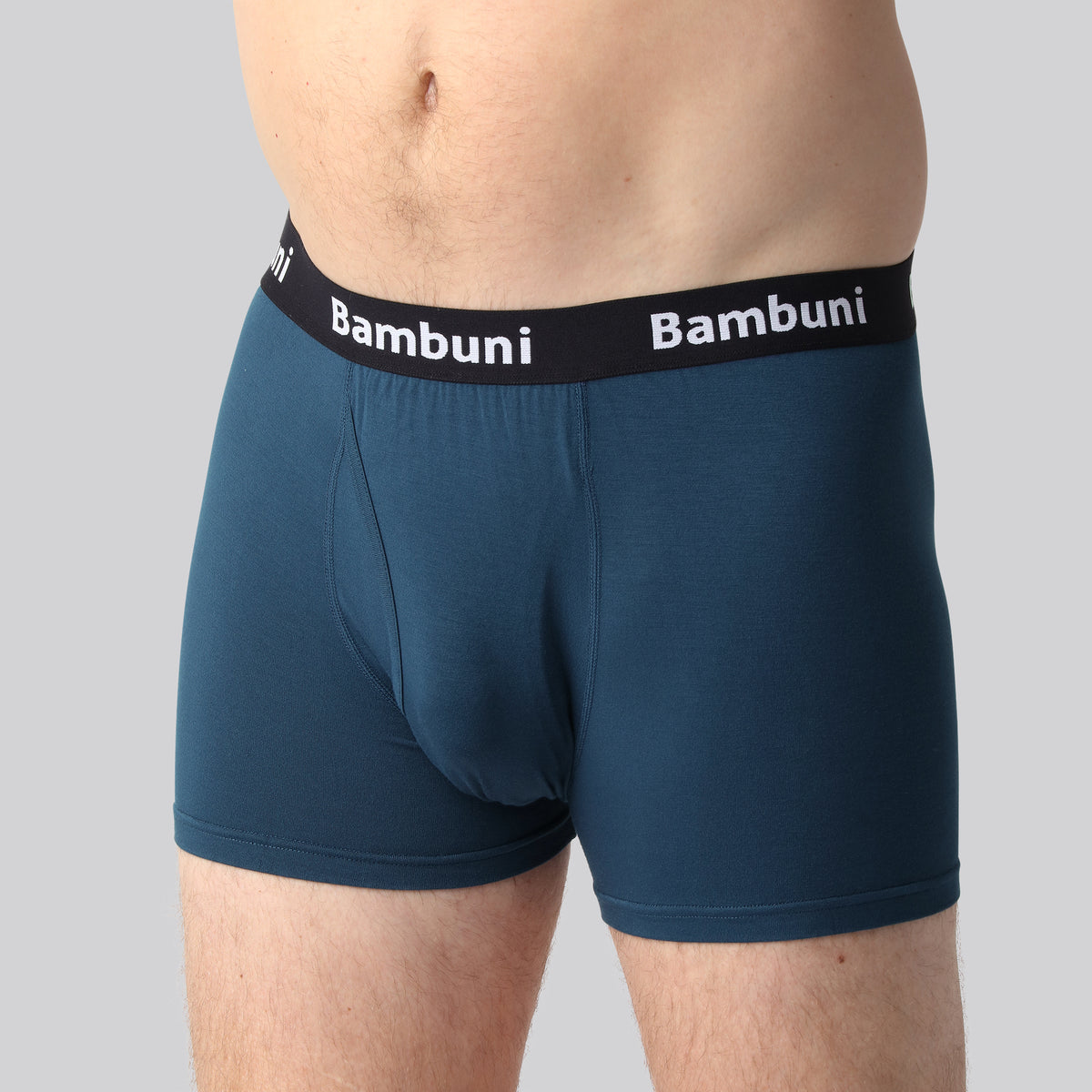 Bambus underbukser petroleumsblå mænd m. gylp
