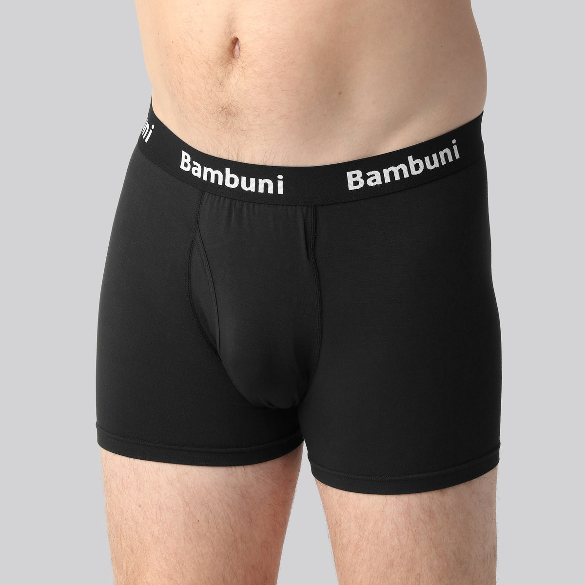 Bambus underbukser sort mænd m. gylp