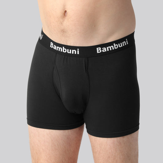 Bambus underbukser sort mænd m. gylp