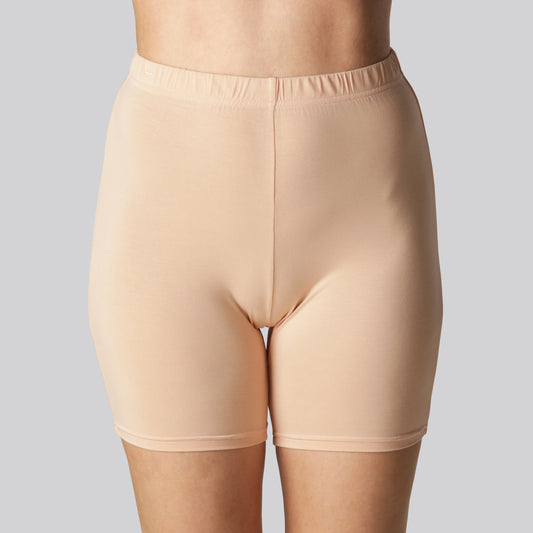 Bambus korte shorts i beige til kvinder fra Bambuni