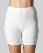 Bambus korte shorts i hvid til kvinder fra Bambuni