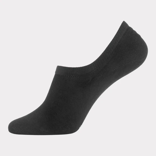 Bambus footies strømper i sort til mænd