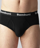 Bambus briefs i sort til mænd