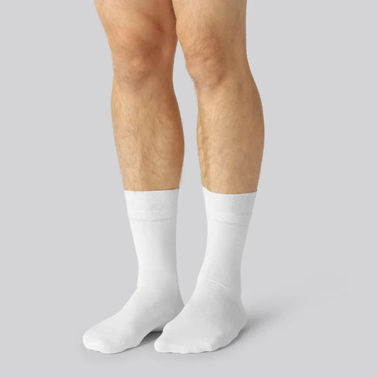 Bambus strømper i hvid til mænd 15-pak