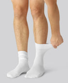 Bambus strømper i hvid til mænd 15-pak