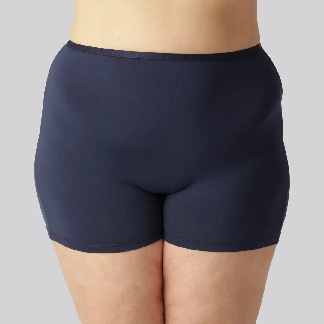 Bambus hotpants i navy blå