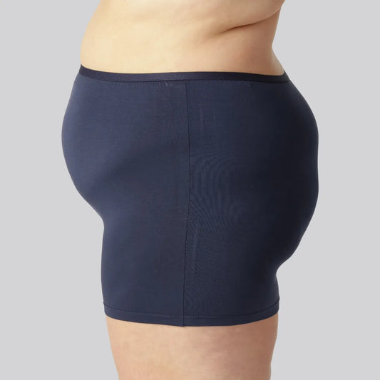 Bambus hotpants i navy blå