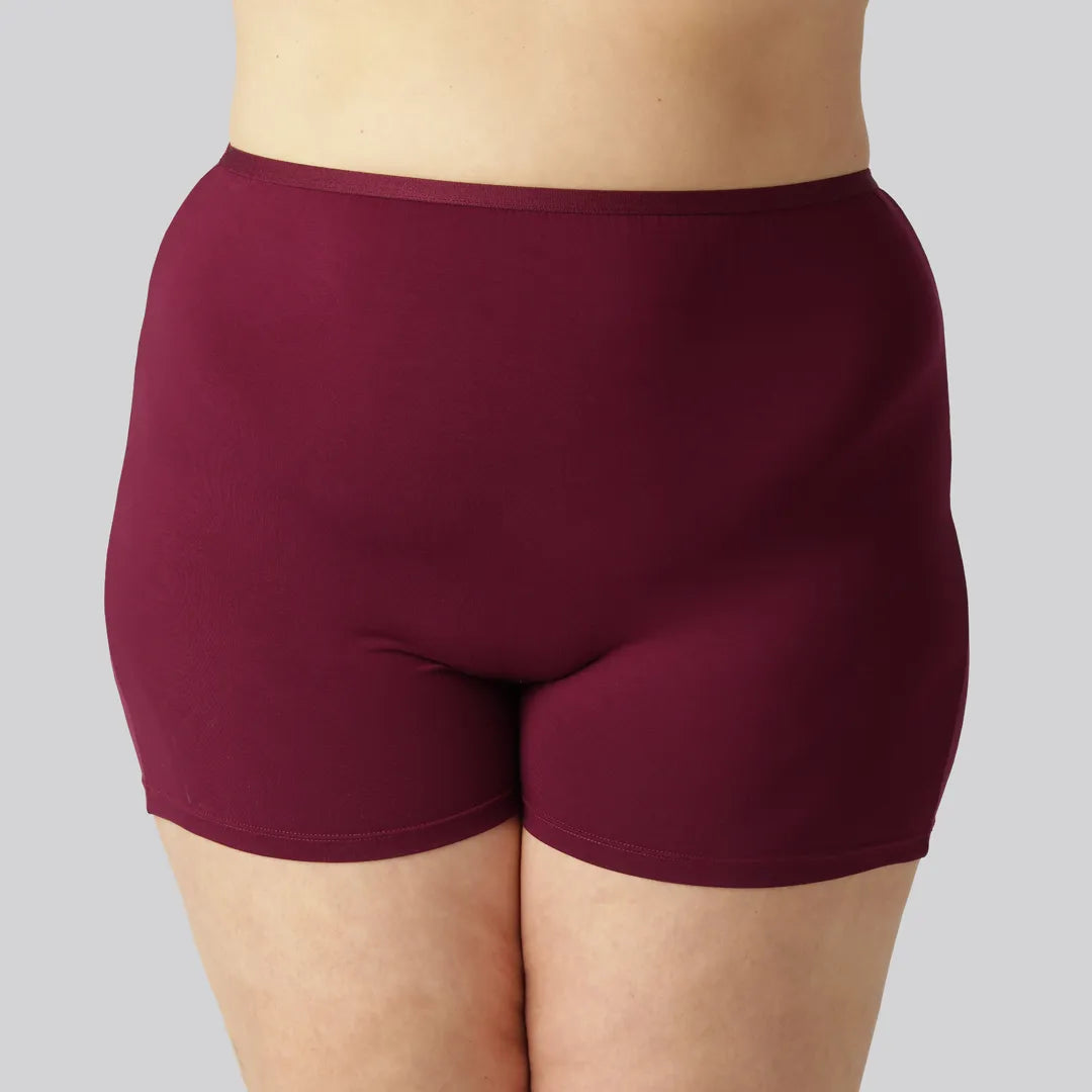 Bambus hotpants i bordeaux