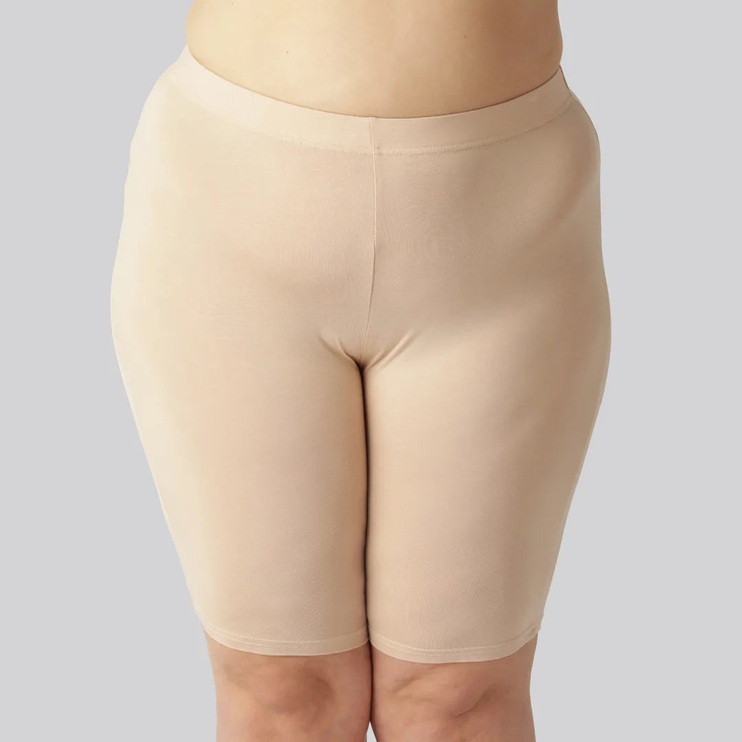 Bambus shorts i beige til kvinder fra Bambuni