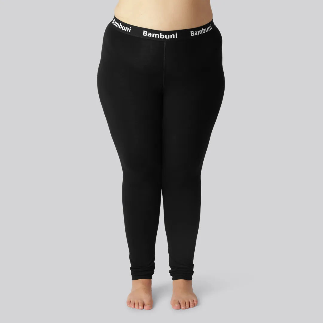 Bambus leggings i sort fra Bambuni