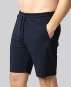 Bambus shorts i navy til mænd