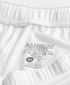 Bambus korte shorts i hvid til kvinder fra Bambuni