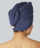 Bambus hårturban i navy