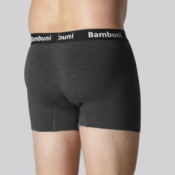 Bambus underbukser med membran i koksgrå til mænd